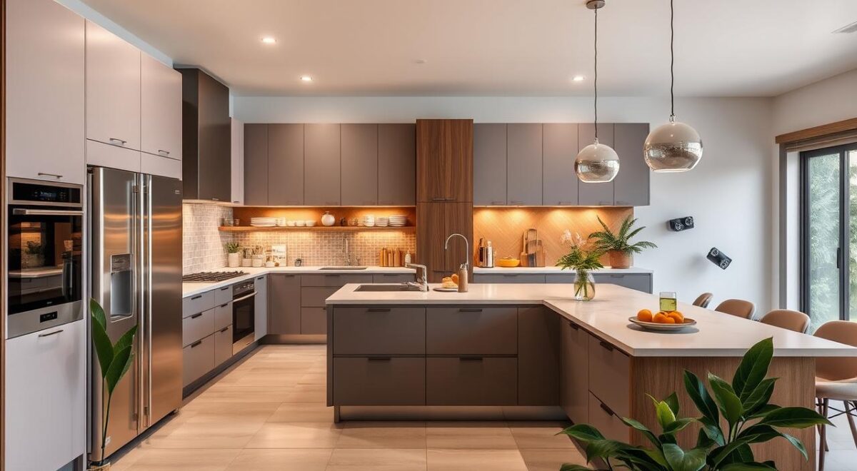 Descubra os Segredos para Planejar a Cozinha dos Seus Sonhos! 5 Cozinha planejada moderna com design funcional.