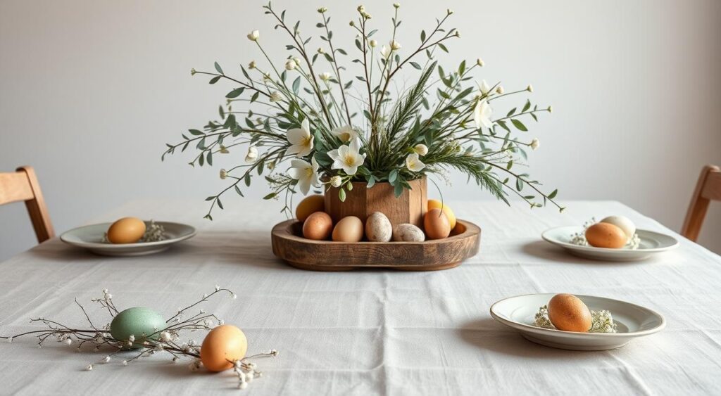 Descubra Como Transformar Sua Mesa de Páscoa com Simplicidade e Charmosa Elegância! 10 Decoração de Páscoa econômica com materiais reaproveitados.
