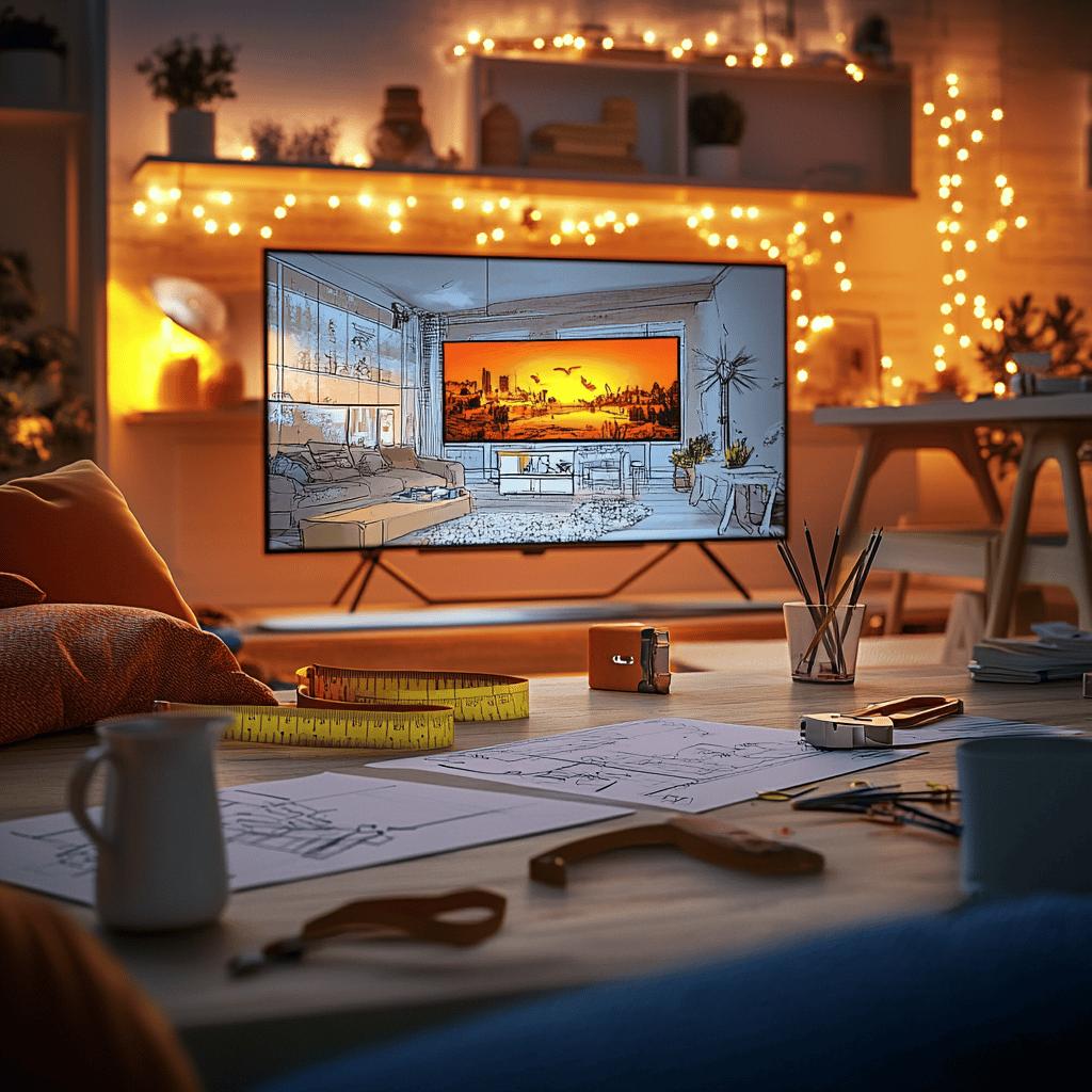Você sabia qual é a distância perfeita entre a TV e o sofá? Descubra a medida ideal para otimizar seu espaço! 4 Como Calcular a Distância Ideal Entre a TV e o Sofá