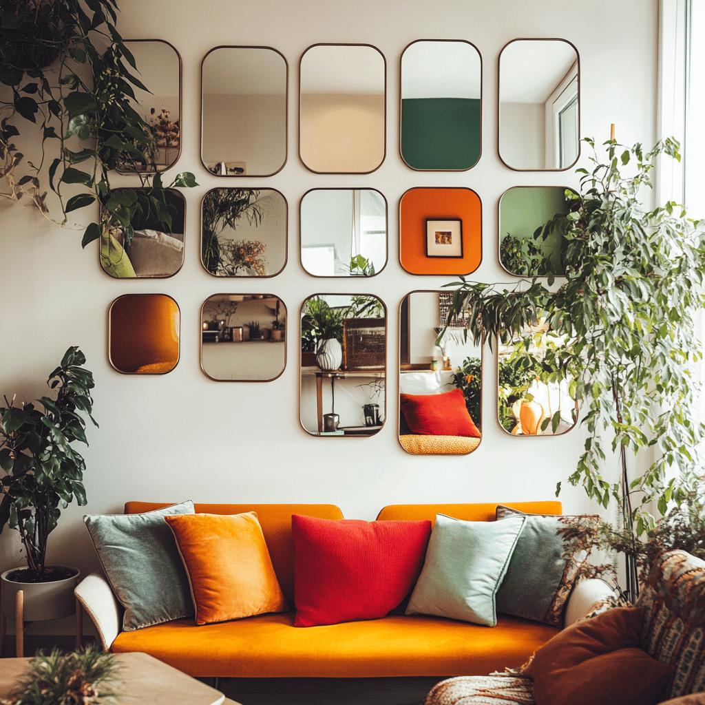 Ideias Criativas para Decorar com Espelhos Quadrados 2 20 Inspirações para Decorar com o Versátil Espelho Quadrado
