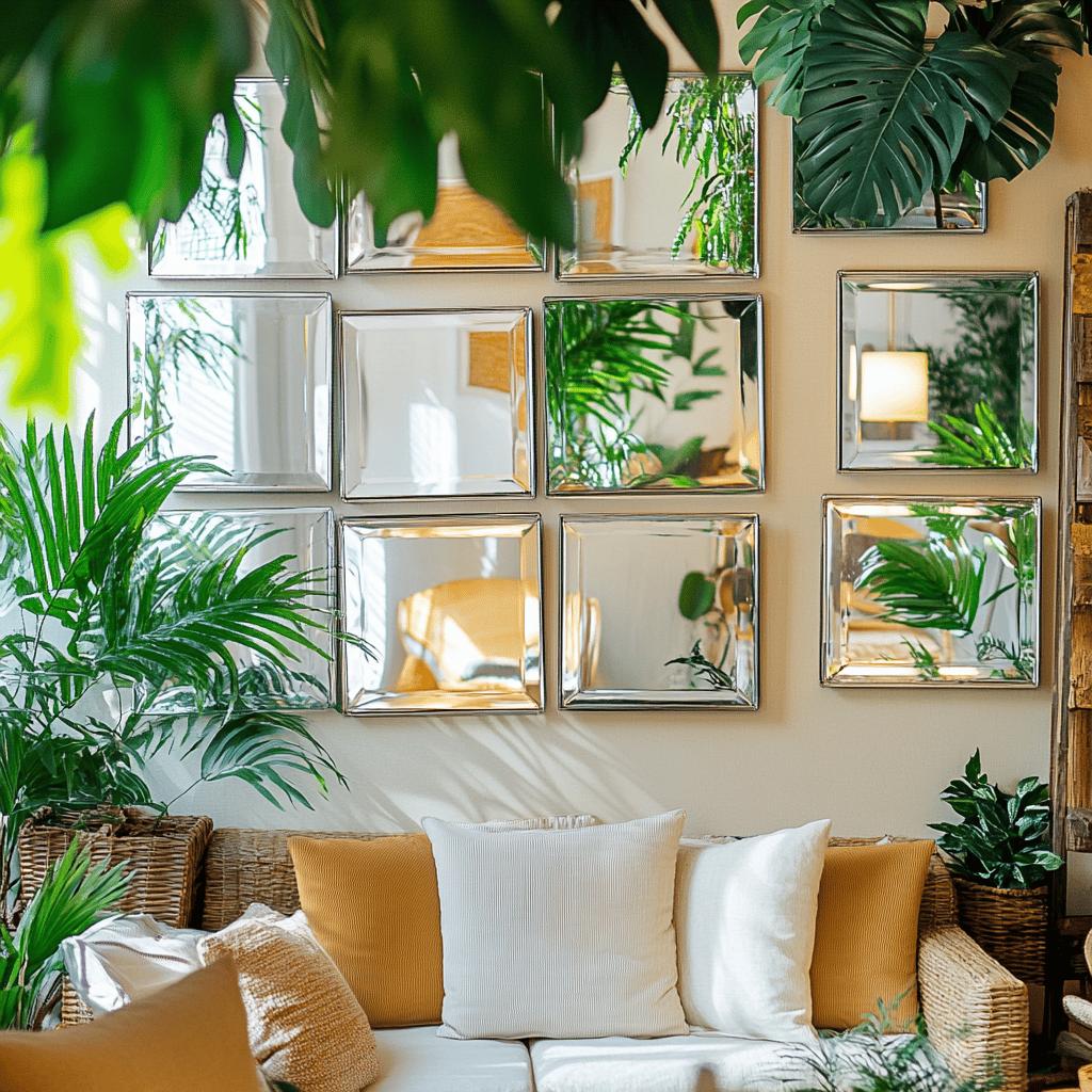 Ideias Criativas para Decorar com Espelhos Quadrados 4 20 Inspirações para Decorar com o Versátil Espelho Quadrado
