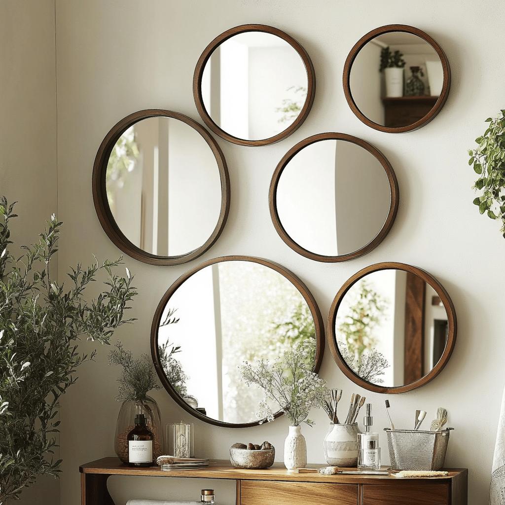 Ideias Criativas para Decorar Sua Casa com Espelhos Redondos 4 Espelhos Redondos: 60 Ideias Para Transformar Sua Casa