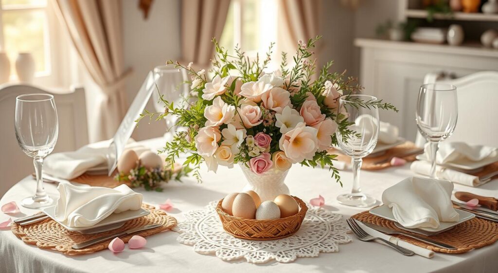Descubra Como Transformar Sua Mesa de Páscoa com Simplicidade e Charmosa Elegância! 7 Ideias criativas de decoração para mesa de Páscoa.