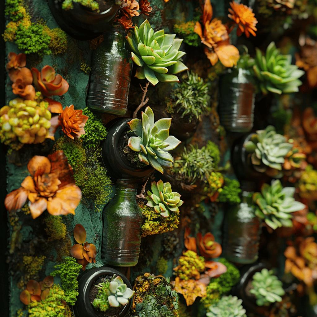 Faça você mesma: jardim vertical com garrafas e charme 1 Faça você mesma: jardim vertical com garrafas e charme
