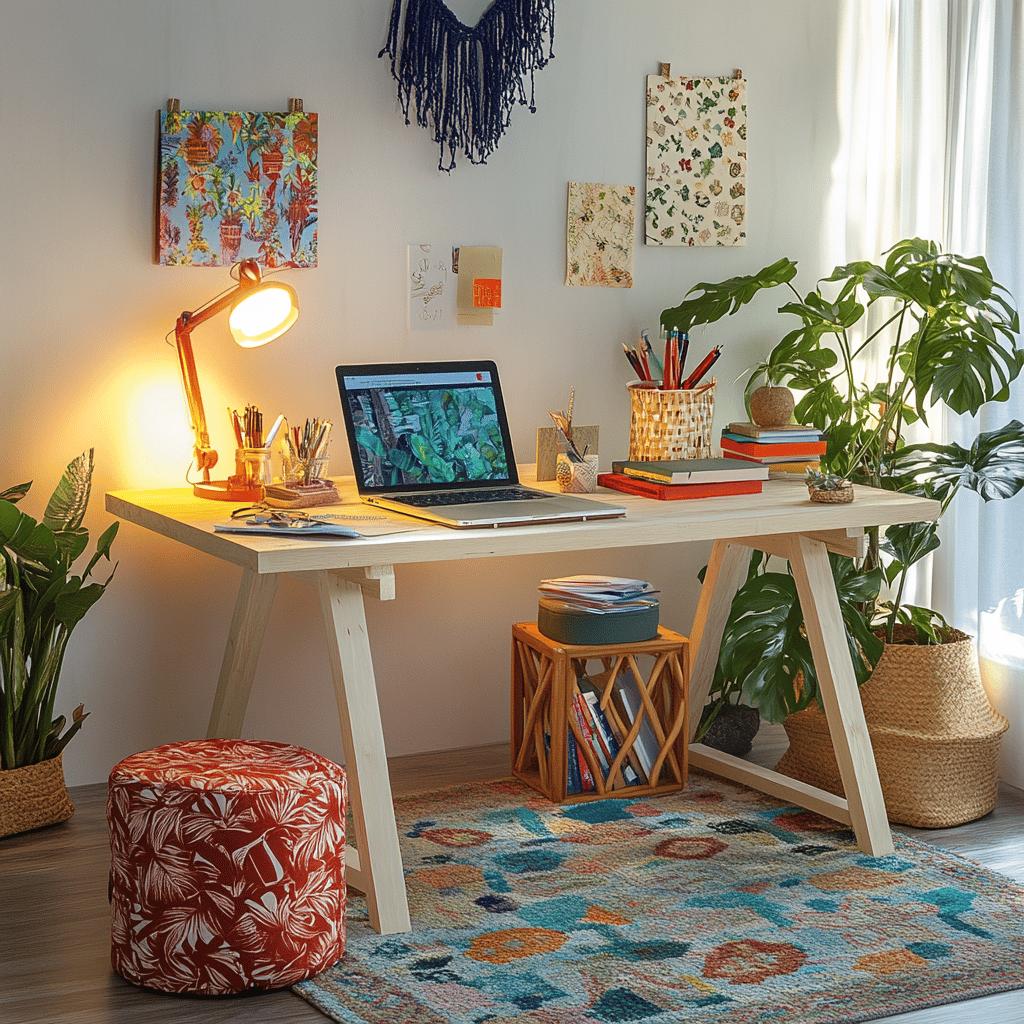 Descubra 10 Ideias Inovadoras de Mesa Cavalete que Transformarão Sua Decoração Moderna! 4 20 Ideias de Mesa Cavalete para Decoração Moderna