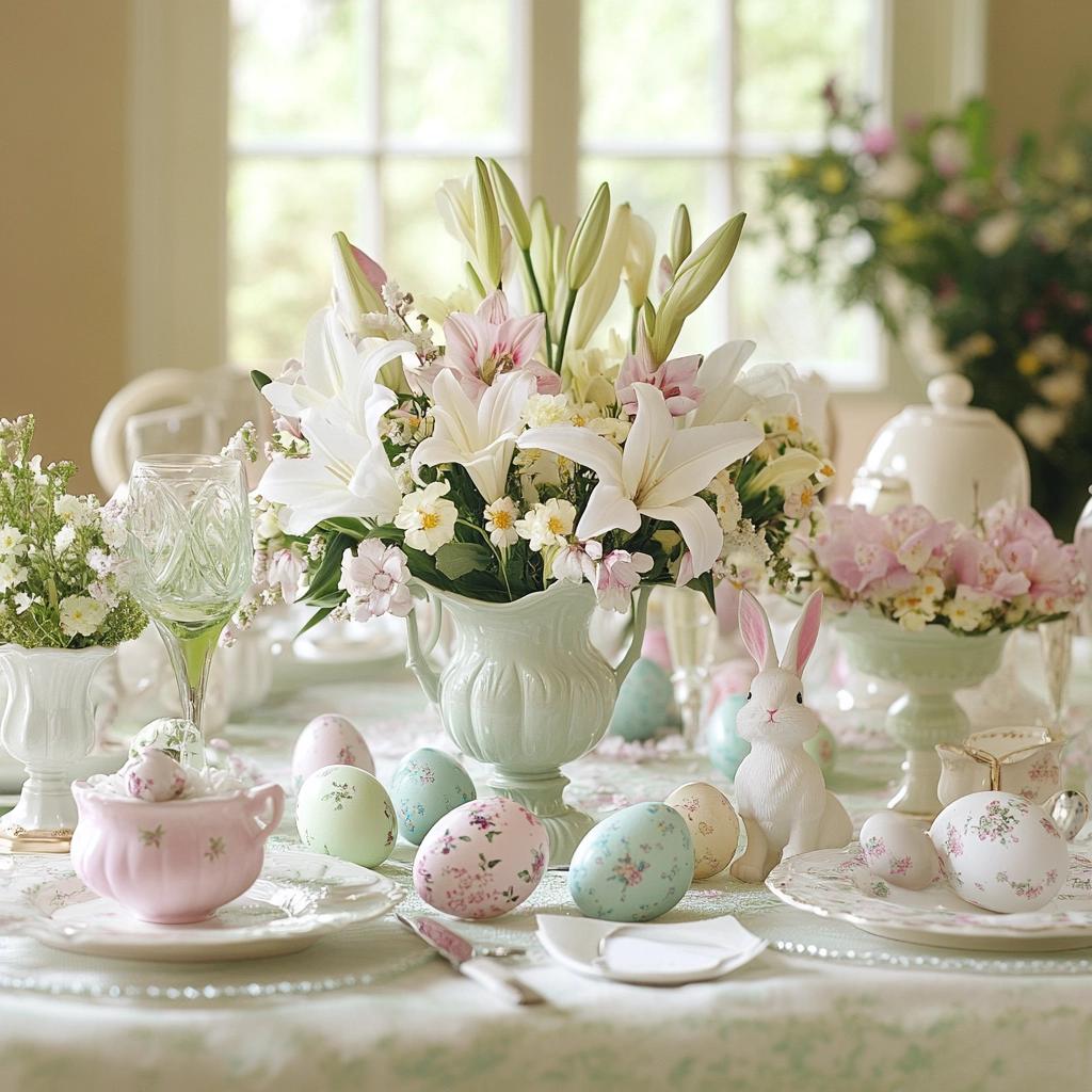 Descubra Como Transformar Sua Mesa de Páscoa com Simplicidade e Charmosa Elegância! 8 Decoração de Mesa de Páscoa Simples e Charmosa