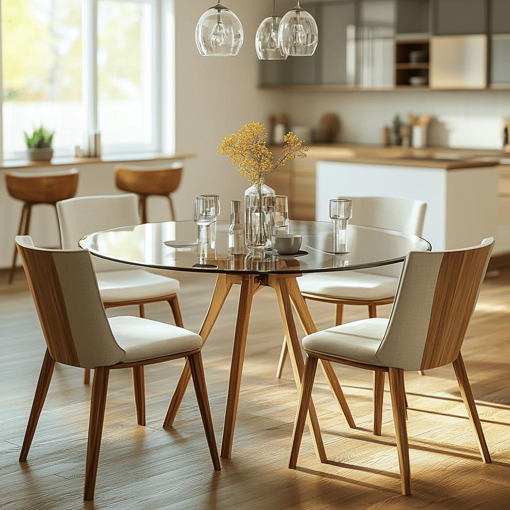 Dicas para Incorporar Mesas Redondas de Vidro na Sua Decoração 6 Mesa Redonda de Vidro: 66 Maneiras de Usar na Sua Decoração