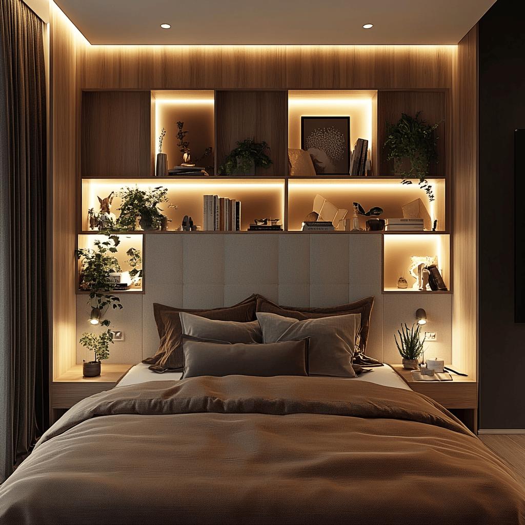 Transformando Seu Quarto de Casal com Espaços Inteligentes e Nichos Funcionais 8 Espaços Inteligentes: Como Nichos Podem Transformar Seu Quarto de Casal