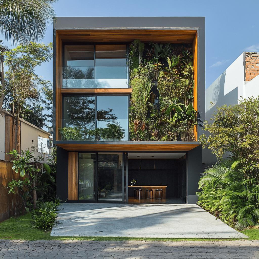 Plantas de casas para terrenos estreitos: aproveitamento máximo com estilo 3 Plantas de casas para terrenos estreitos: aproveitamento máximo com estilo