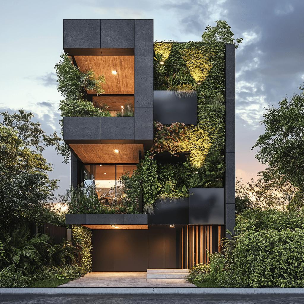 Plantas de casas para terrenos estreitos: aproveitamento máximo com estilo 1 Plantas de casas para terrenos estreitos: aproveitamento máximo com estilo