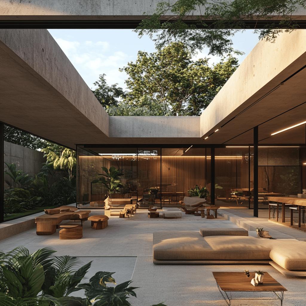 Plantas de casas térreas com conceito aberto e iluminação natural 2 Plantas de casas térreas com conceito aberto e iluminação natural
