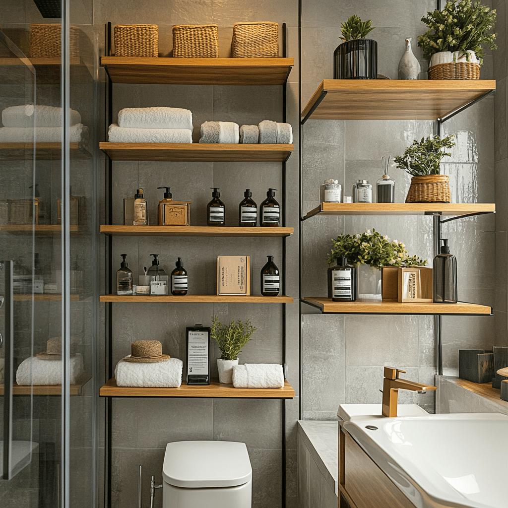 Desvende 25 Ideias Surpreendentes para Organizar e Decorar seu Banheiro! 4 Prateleiras para Banheiro: 25 Ideias Incríveis para Organizar e Decorar!