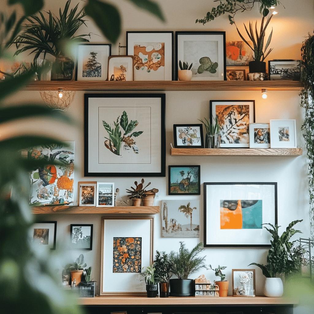 Formas Criativas de Incorporar Prateleiras para Quadros na Sua Decoração 2 Prateleira para Quadros: 30 Maneiras de Usar na Sua Decoração