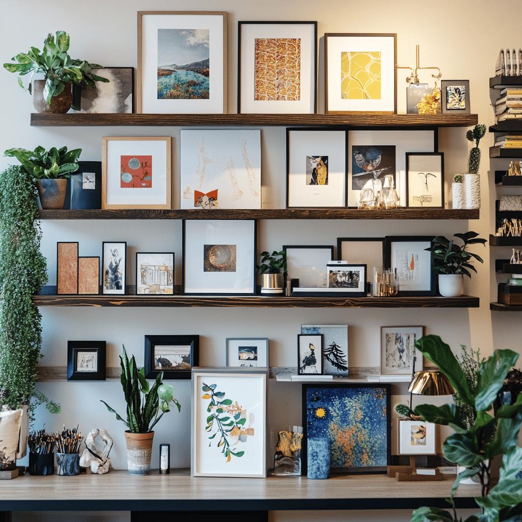 Formas Criativas de Incorporar Prateleiras para Quadros na Sua Decoração 8 Prateleira para Quadros: 30 Maneiras de Usar na Sua Decoração