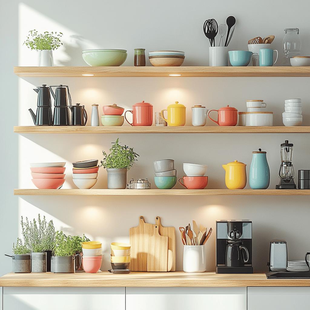 Descubra 50 Ideias Criativas para Exibir Suas Prateleiras de Cozinha! 2 PRATELEIRAS PARA COZINHA: 50 IDEIAS PARA DEIXAR TUDO À MOSTRA