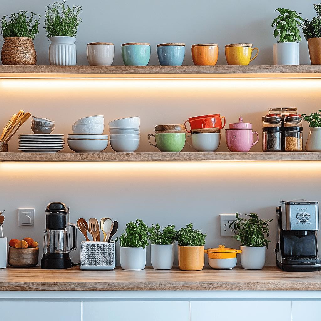 Descubra 50 Ideias Criativas para Exibir Suas Prateleiras de Cozinha! 4 PRATELEIRAS PARA COZINHA: 50 IDEIAS PARA DEIXAR TUDO À MOSTRA