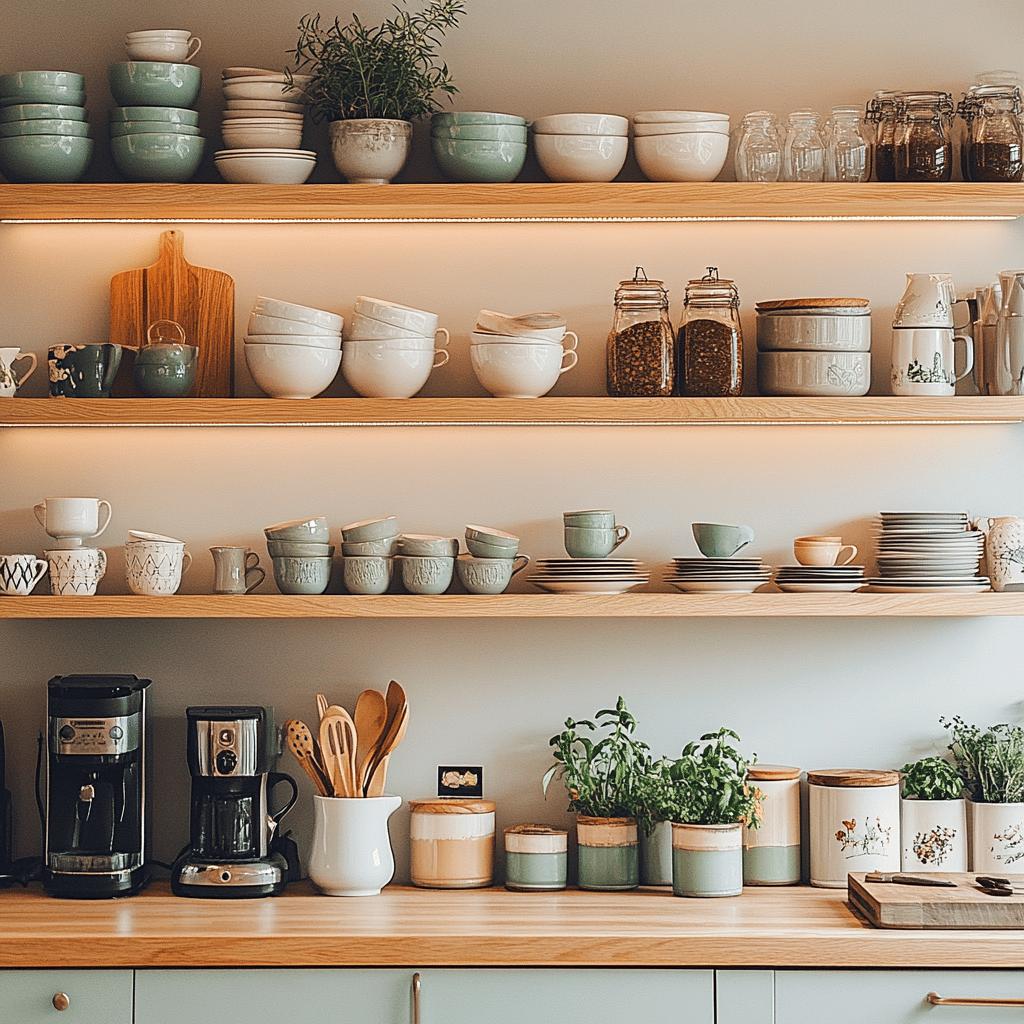Descubra 50 Ideias Criativas para Exibir Suas Prateleiras de Cozinha! 8 PRATELEIRAS PARA COZINHA: 50 IDEIAS PARA DEIXAR TUDO À MOSTRA