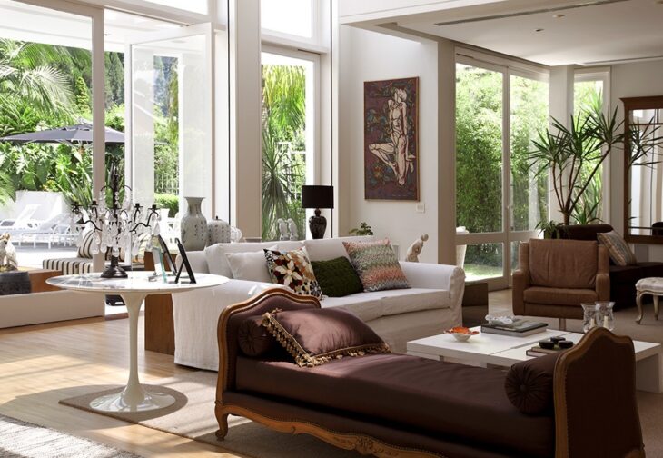 Modelos de Recamier para uma Decoração Elegante e Estilosa 10 Ideal para compor salas grandes e integradas