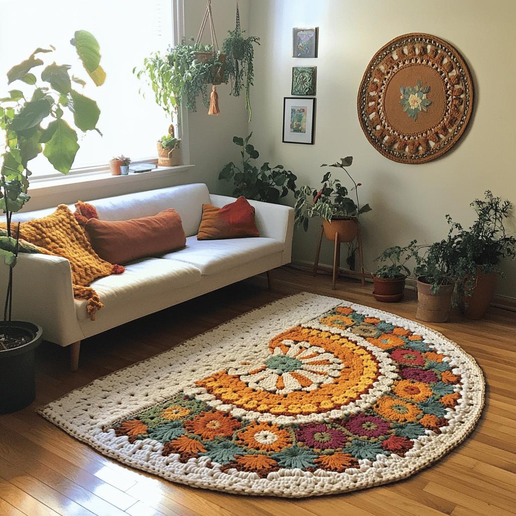 Transforme Sua Casa com um Tapete Meia-Lua: O Segredo para um Estilo Charmoso! 8 Como Fazer Tapete Meia-Lua para Deixar Sua Casa Mais Charmosa