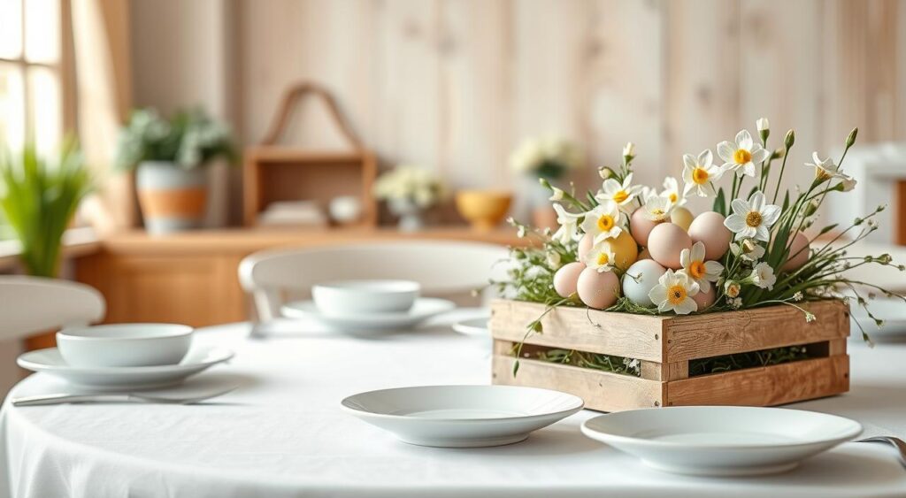Descubra Como Transformar Sua Mesa de Páscoa com Simplicidade e Charmosa Elegância! 1 Tendências de decoração de mesa de Páscoa para 2025.
