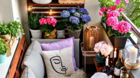 Descubra 10 Poltronas de Varanda que Transformam Conforto em Estilo! 9 Varanda pequena decorada em apartamentos