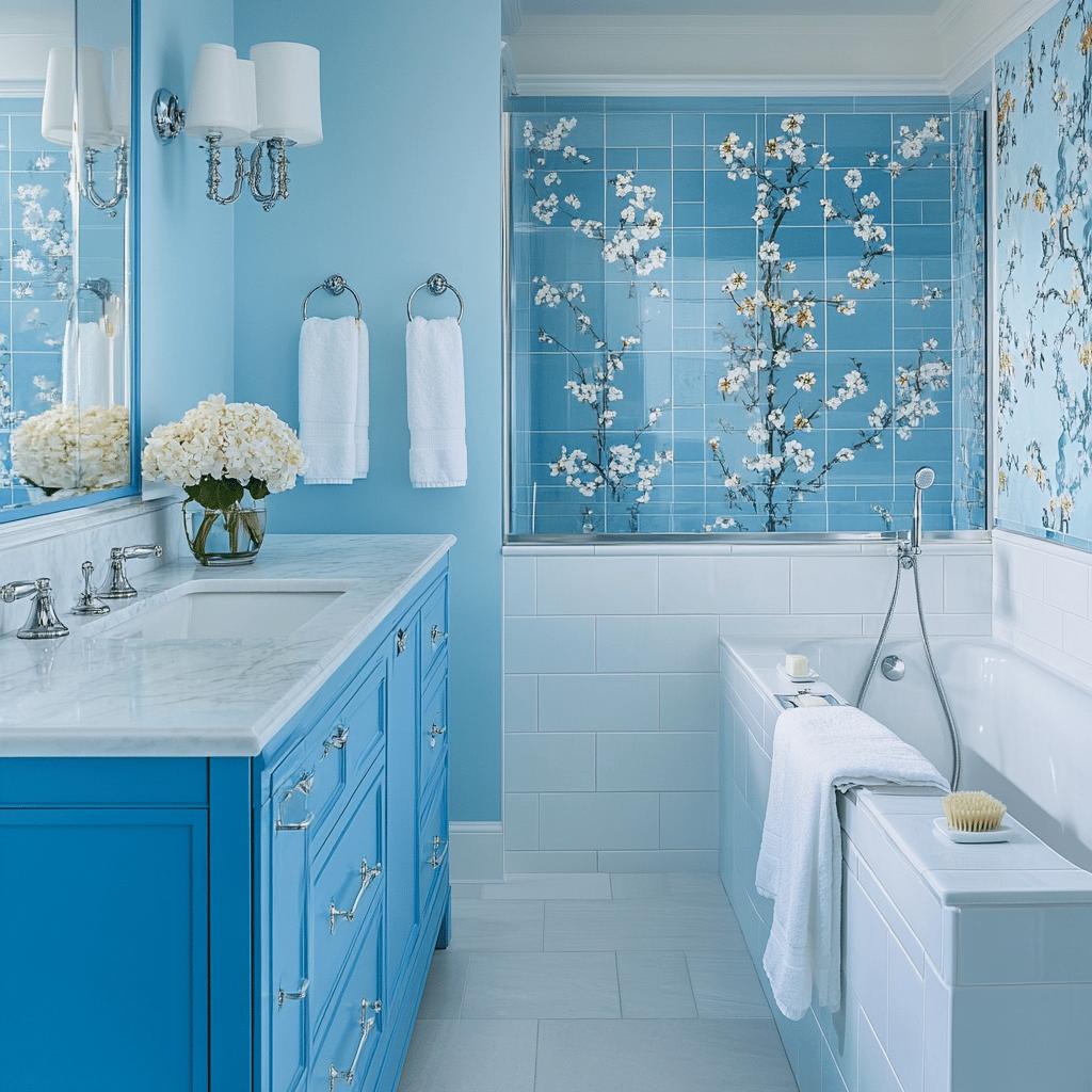 Quinze Inspirações em Azul e Branco para Renovar Seu Banheiro 1 15 Ideias de Banheiro Azul e Branco para Transformar Seu Espaço