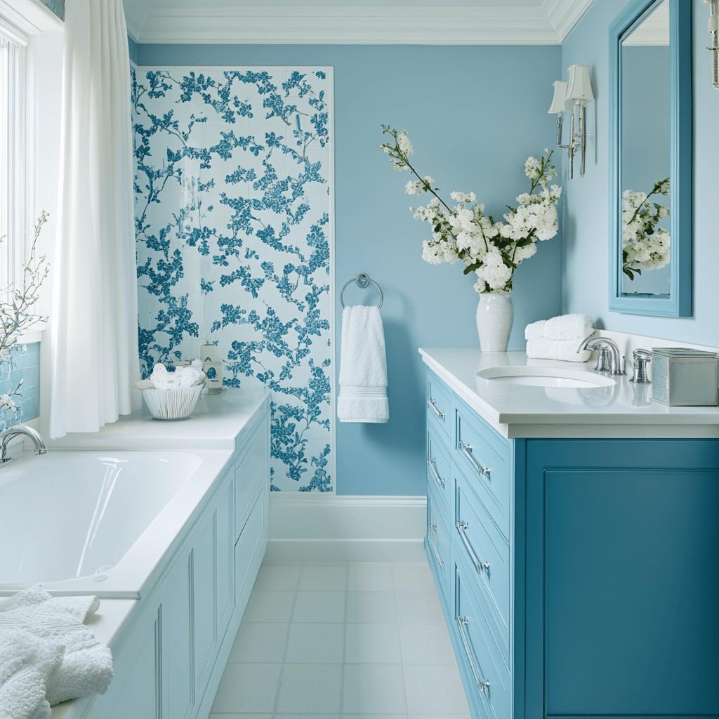 Quinze Inspirações em Azul e Branco para Renovar Seu Banheiro 3 15 Ideias de Banheiro Azul e Branco para Transformar Seu Espaço