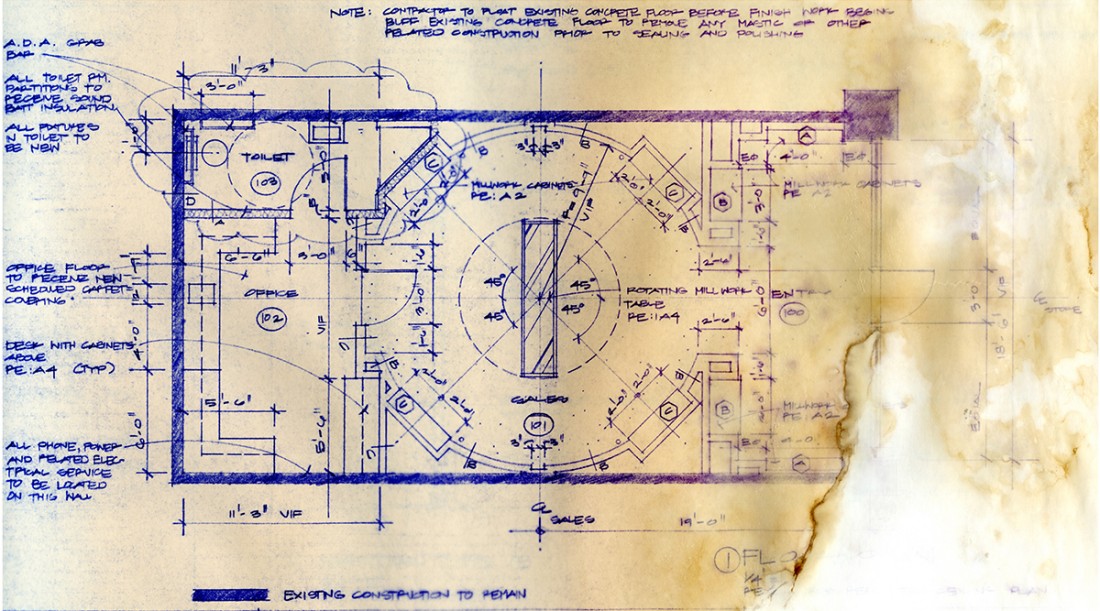 A Importância dos Desenhos Arquitetônicos na Prática Profissional. 7 imagem do plano de piso do projeto Occhiali