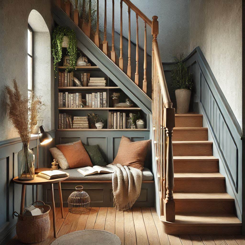 15 Maneiras de Decorar sua Escada para Transformar o Estilo do Seu Lar 4 Crie uma parede de galeria envolvente que expresse sua personalidade.