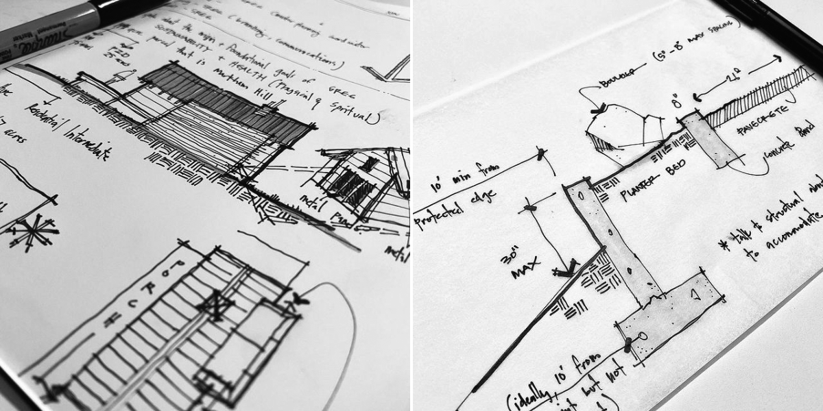 Encontro de Arquitetos AIA24 em Washington D.C.: Conexões e Inovações na Arquitetura 5 Uma imagem que ilustra dicas para melhorar o esboço, feita por Bob Borson.