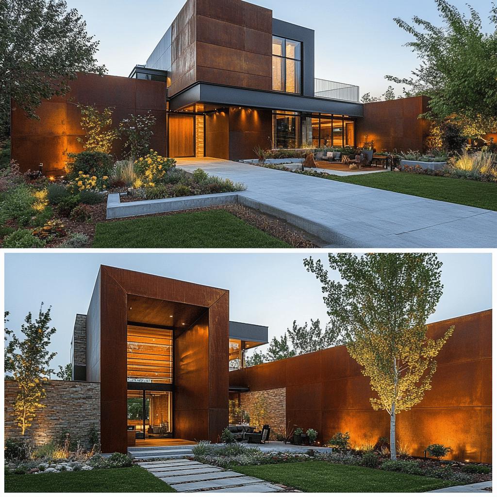 Ideias Criativas para Integrar Aço Corten na Decoração da Sua Casa 4 70 Ideias Imperdíveis para Usar Aço Corten na Decoração