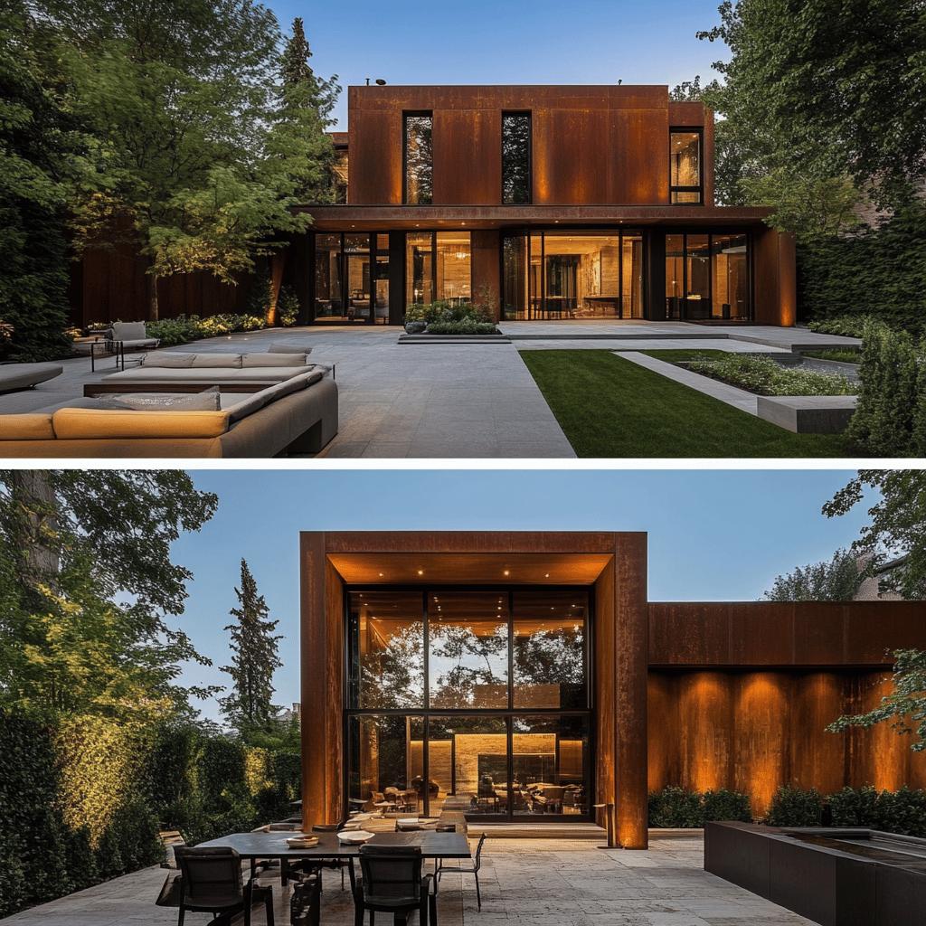 Ideias Criativas para Integrar Aço Corten na Decoração da Sua Casa 6 70 Ideias Imperdíveis para Usar Aço Corten na Decoração
