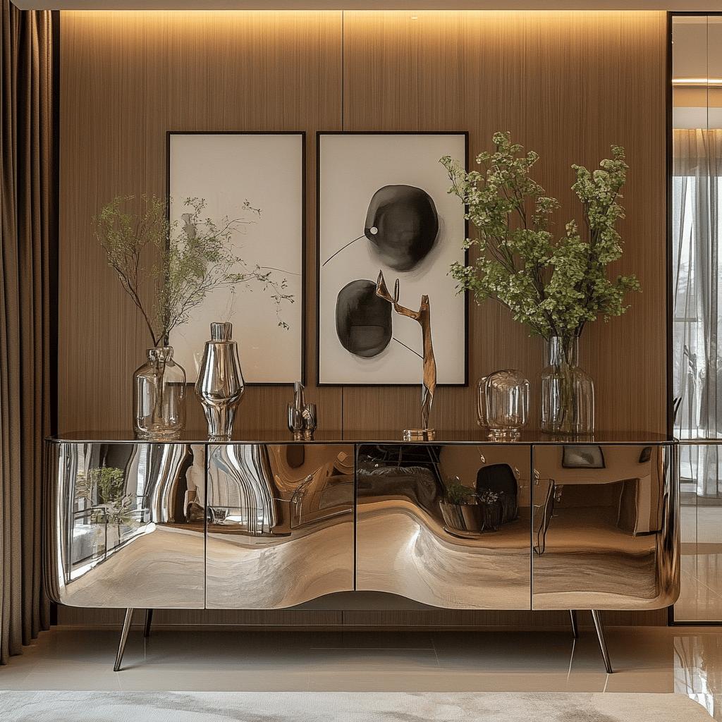Inspirações para Transformar o Visual da Sua Casa com Aparadores Espelhados 2 Aparador Espelhado: 60 Inspirações para Incrementar o Visual do Seu Lar