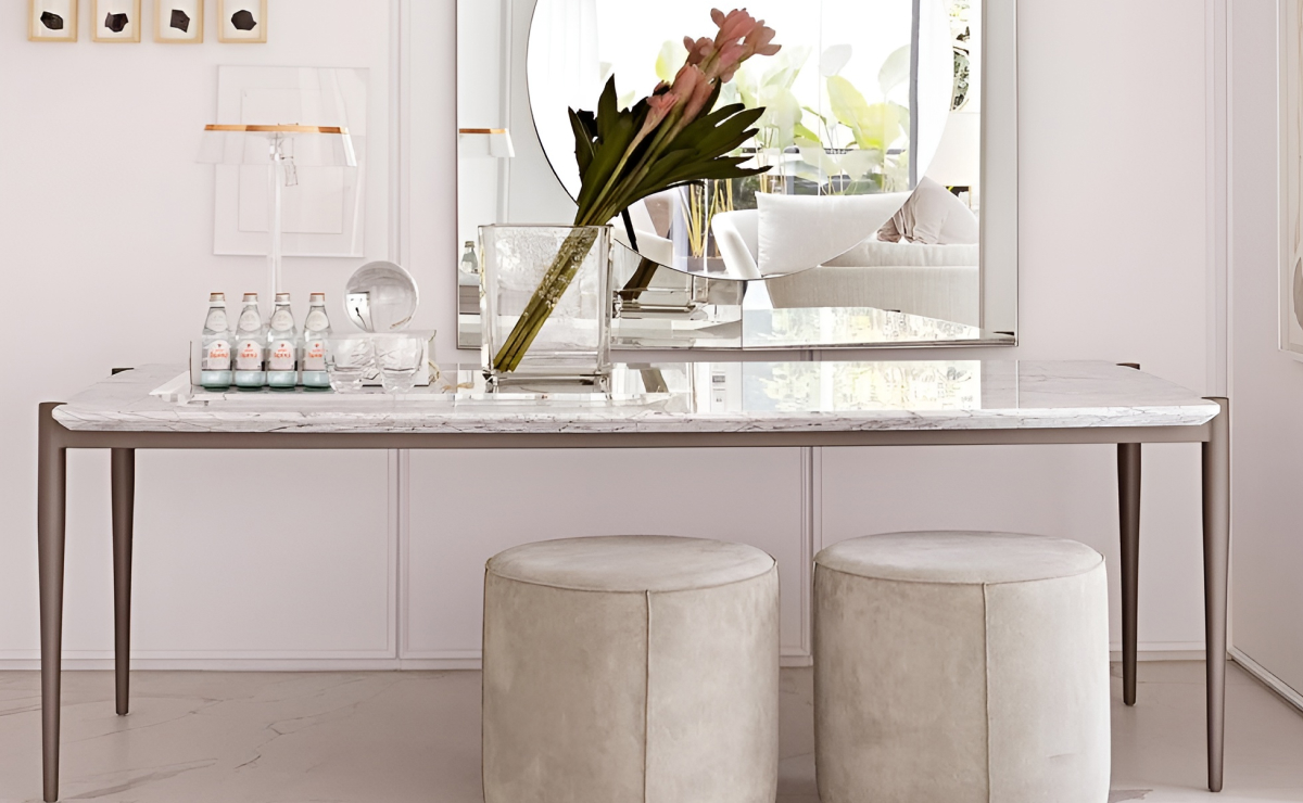 Inspirações para Transformar o Visual da Sua Casa com Aparadores Espelhados 9 Foto de aparador para sala 00 - 3