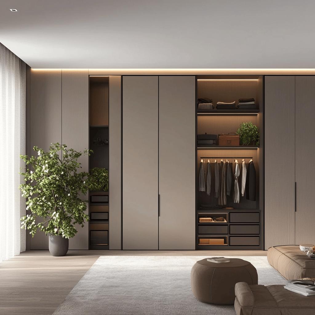 Modelos de armários embutidos para otimizar espaços na sua casa 6 Armário embutido: 68 modelos para economizar espaço no ambiente