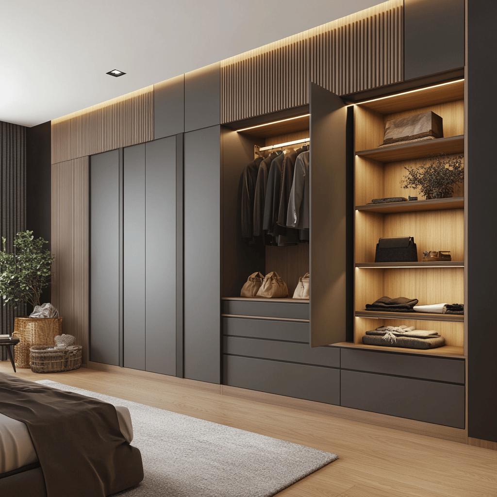 Modelos de armários embutidos para otimizar espaços na sua casa 8 Armário embutido: 68 modelos para economizar espaço no ambiente