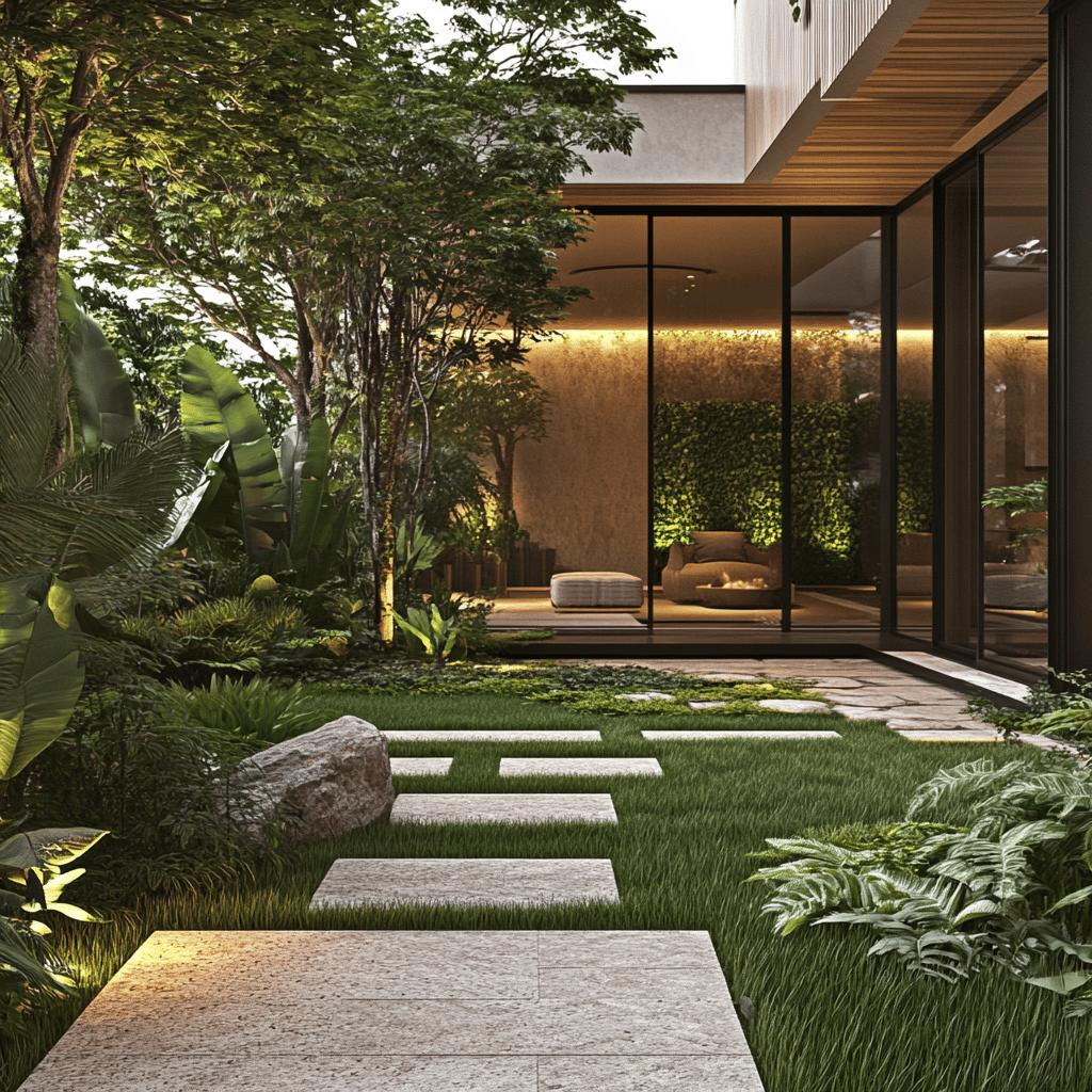 Como Decorar um Quintal Sem Mato: 7 Ideias Criativas para Transformar seu Espaço Externo. 1 Ideias para Substituir o Mato: Como Decorar Quintais e Jardins com Grama, Pedras ou Plantas