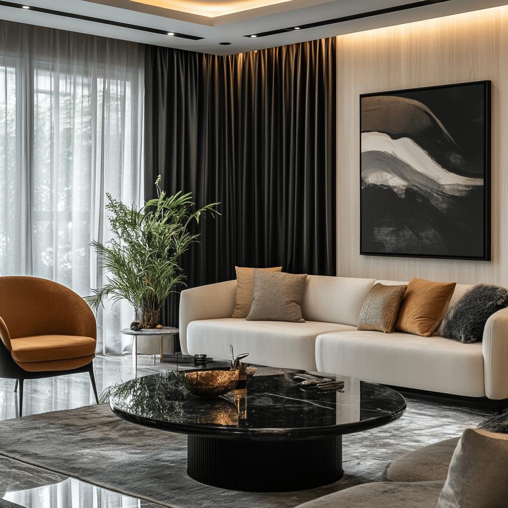 Ideias de decoração com cortinas pretas para criar um ambiente luxuoso e exclusivo 2 Cortina preta: 35 decorações para um espaço luxuoso e único