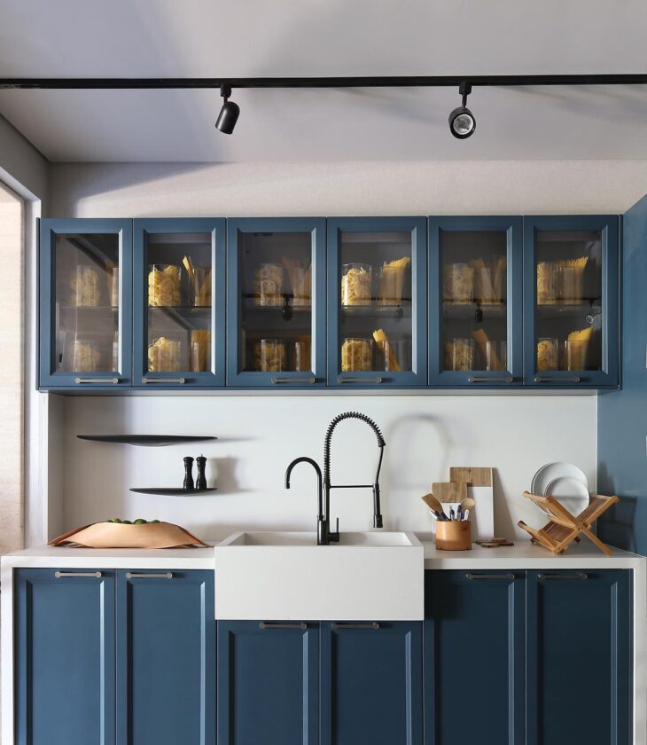 Inspirações para Cozinhas Azul Petróleo com Variedade de Estilos 9 Melissa Lira