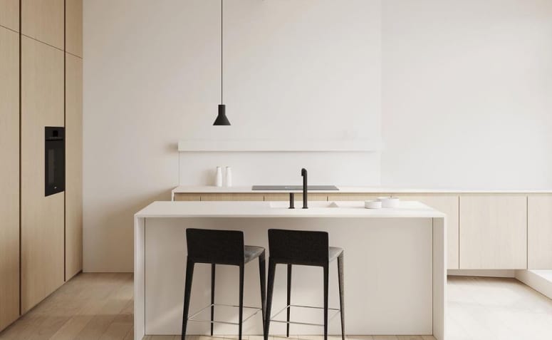 Criando uma Cozinha Minimalista com Projetos Inspiradores 3 Uma cozinha minimalista prioriza o essencial e a sobriedade com uma decoração clean e simples.