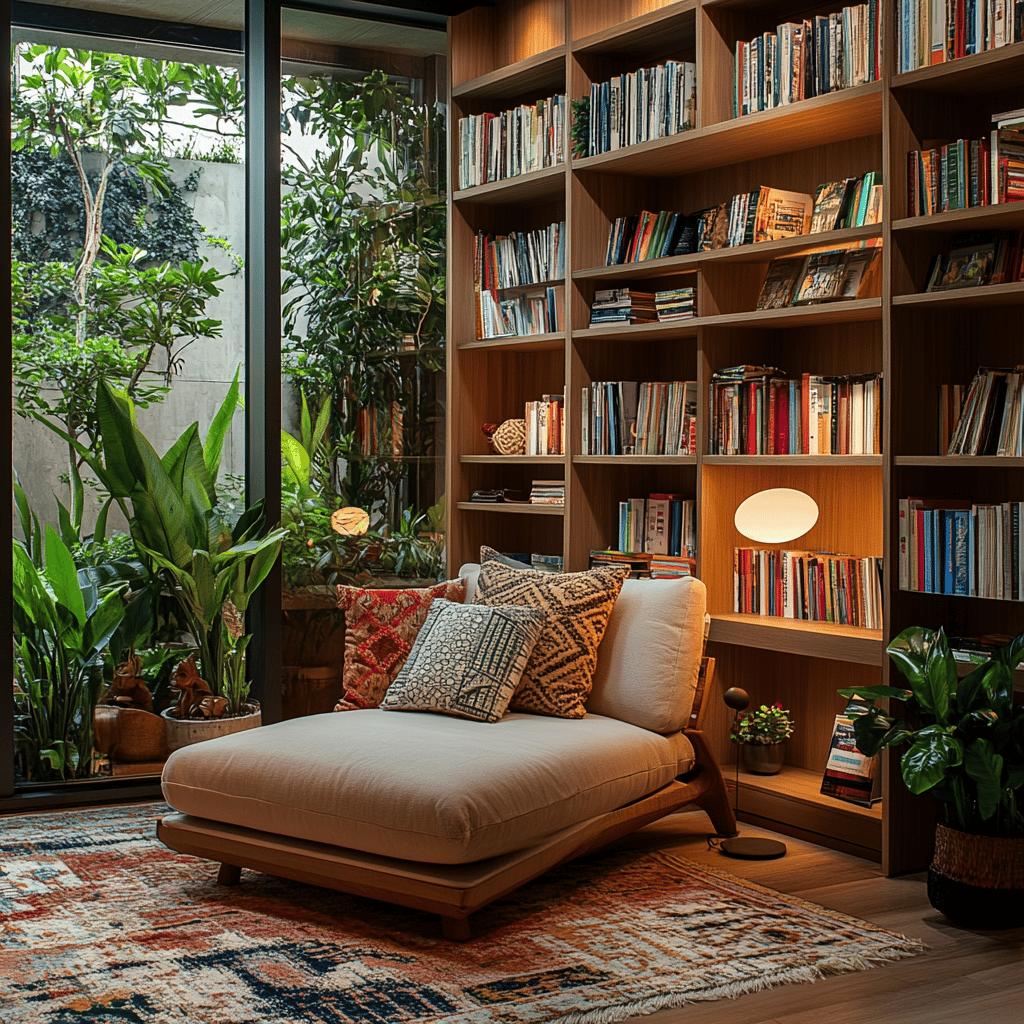 Cantinhos de Leitura em Casa: Ideias Aconchegantes para Decorar com Livros 2 Cantinhos de Leitura em Casa: Ideias Aconchegantes para Decorar com Livros