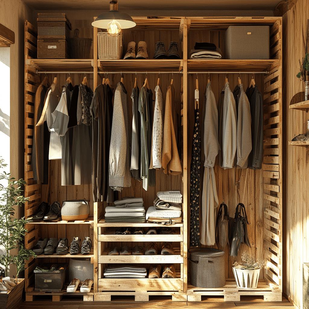 Dicas para Construir um Guarda-Roupa de Pallet e Organizar Seus Pertences com Criatividade 4 Como Fazer um Guarda-Roupa de Pallet e 50 Ideias para Organizar