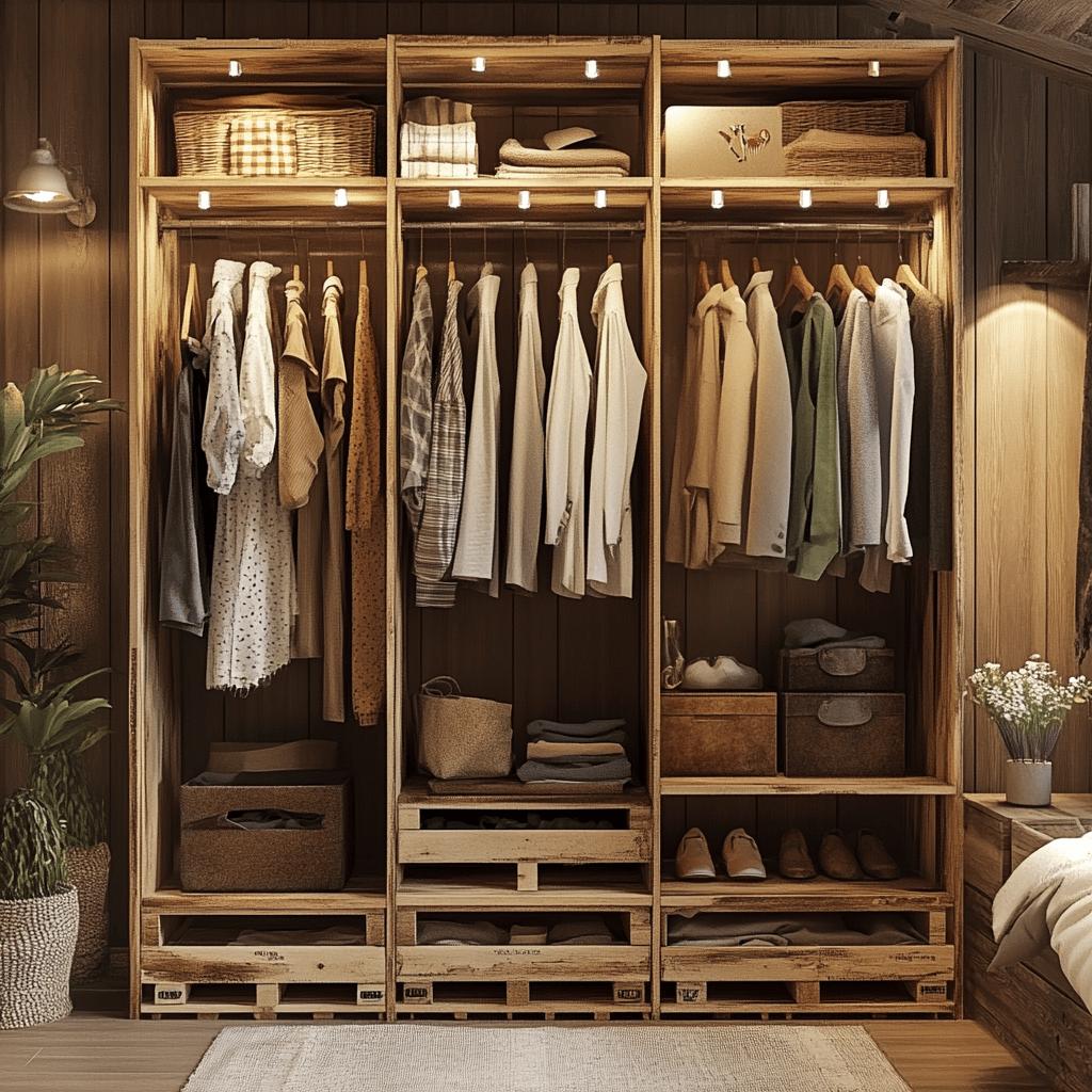 Dicas para Construir um Guarda-Roupa de Pallet e Organizar Seus Pertences com Criatividade 6 Como Fazer um Guarda-Roupa de Pallet e 50 Ideias para Organizar