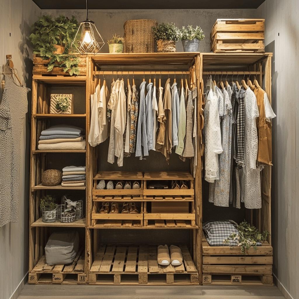 Dicas para Construir um Guarda-Roupa de Pallet e Organizar Seus Pertences com Criatividade 8 Como Fazer um Guarda-Roupa de Pallet e 50 Ideias para Organizar
