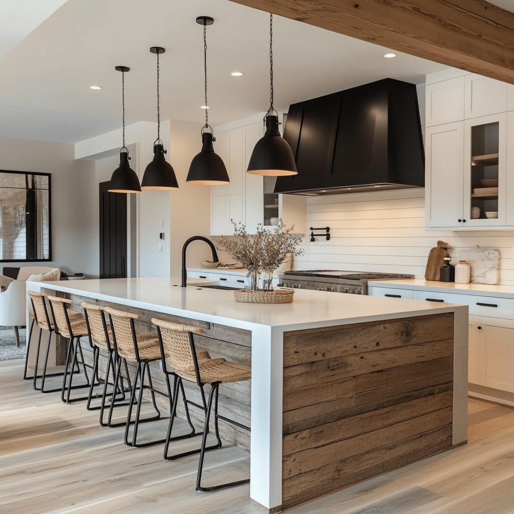 15 Ideias Elegantes de Ilhas de Cozinha com Assentos para Transformar Seu Espaço