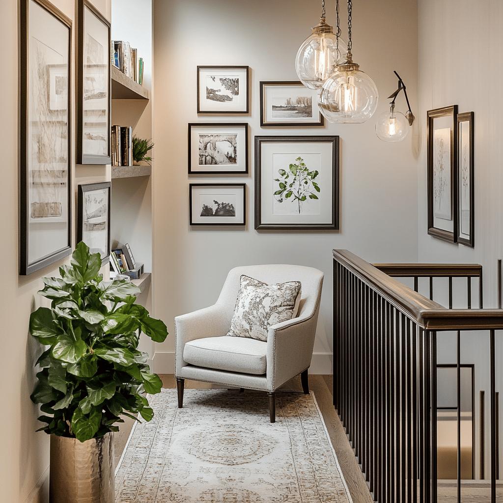 15 Maneiras de Decorar sua Escada para Transformar o Estilo do Seu Lar 3 15 Ideias de Landing de Escadas para Estilizar seu Lar