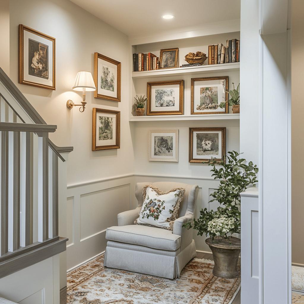 15 Maneiras de Decorar sua Escada para Transformar o Estilo do Seu Lar 5 15 Ideias de Landing de Escadas para Estilizar seu Lar