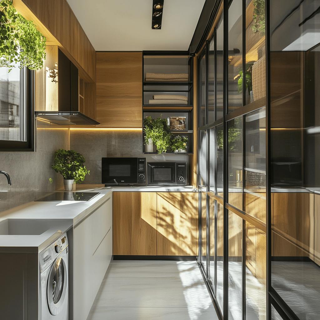 Alternativas Efetivas para Dividir a Cozinha da Lavanderia 8 6 Ideias Práticas para Separar a Cozinha da Lavanderia