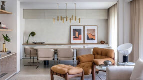 Inspirações de lustres modernos para o seu projeto de decoração 9 Modelo de lustre que se destaca com sua iluminação.