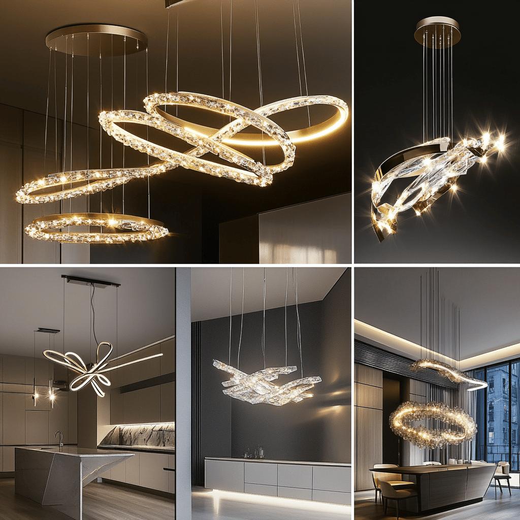 Inspirações de lustres modernos para o seu projeto de decoração 2 Lustres modernos: 70 inspirações para o seu projeto